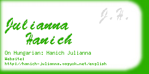 julianna hanich business card